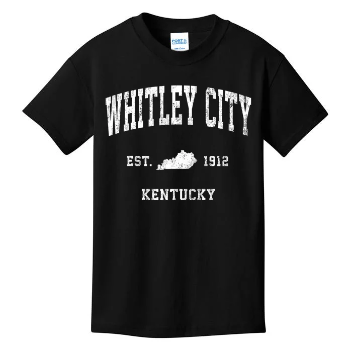 Whitley City Kentucky Ky Vintage Athletic Sports Kids T-Shirt