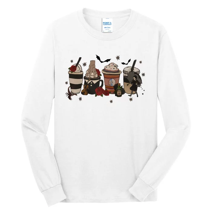 Wednesday Coffee Lover Latte Coffee Addict For Lover Trending Tall Long Sleeve T-Shirt