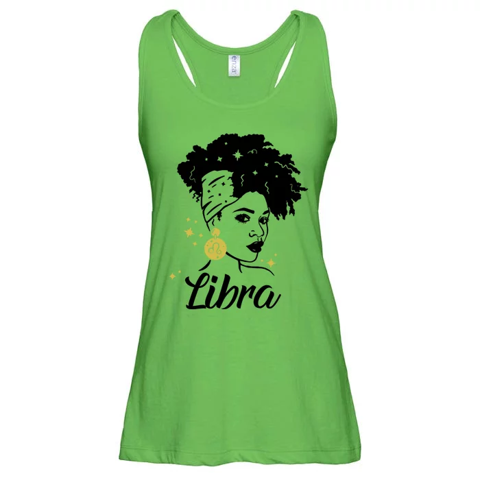 Wo Cute Libra Messy Bun Zodiac Lover Gift Ladies Essential Flowy Tank