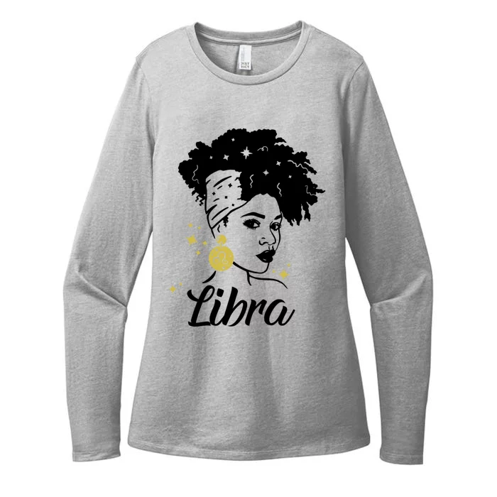 Wo Cute Libra Messy Bun Zodiac Lover Gift Womens CVC Long Sleeve Shirt