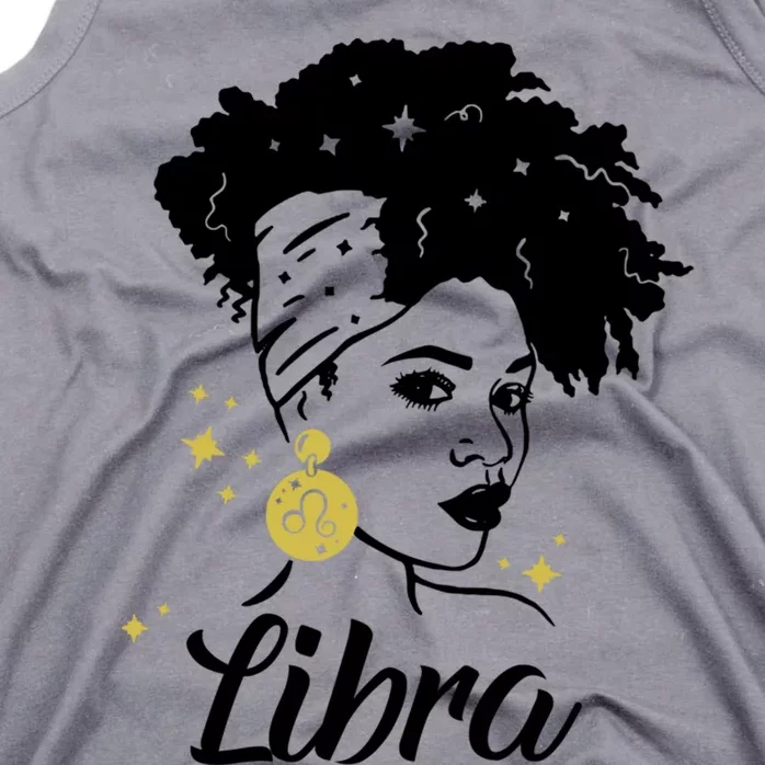 Wo Cute Libra Messy Bun Zodiac Lover Gift Tank Top