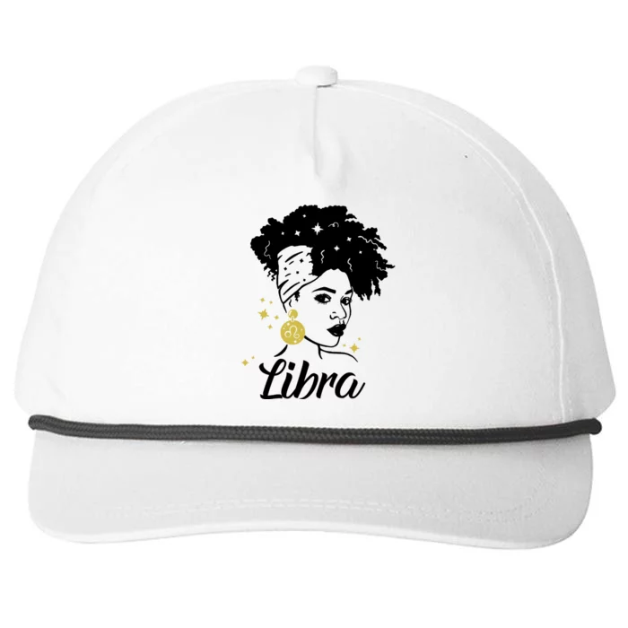 Wo Cute Libra Messy Bun Zodiac Lover Gift Snapback Five-Panel Rope Hat