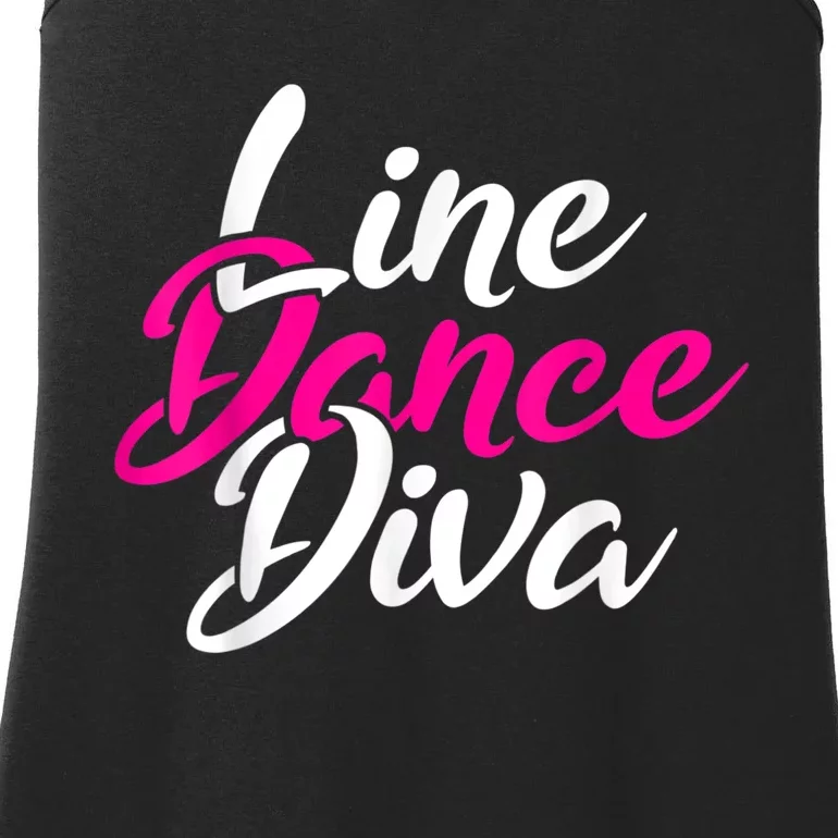 Western Country Line Dancing Diva Women Line Dance Ladies Essential Tank