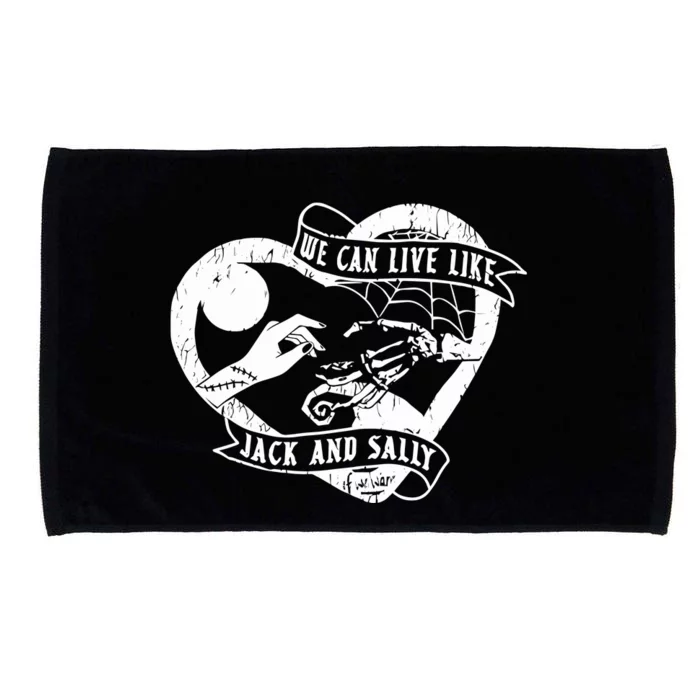 We Can Live Like Jack And Sally Microfiber Hand Towel