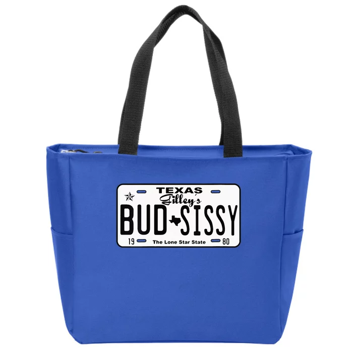 Wo Country Love Gilley's Bud N Sissy Texas Cowboy License Gift Zip Tote Bag