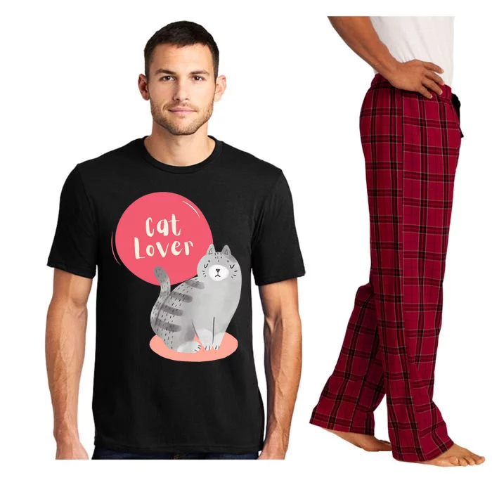 Wo Cat Lover Cat Mom Cute Cat Illustration Wo Pajama Set