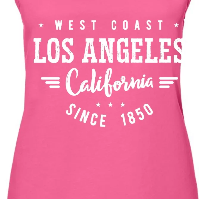 West Coast Los Angeles California Since 1850 Women's Racerback Tank