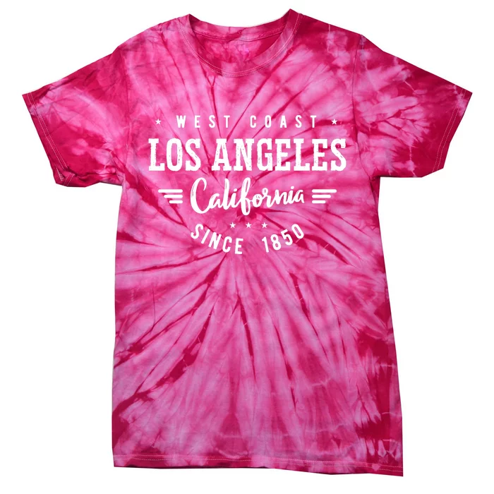 West Coast Los Angeles California Since 1850 Tie-Dye T-Shirt