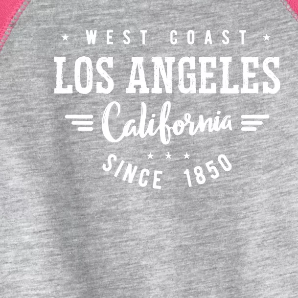 West Coast Los Angeles California Since 1850 Toddler Fine Jersey T-Shirt