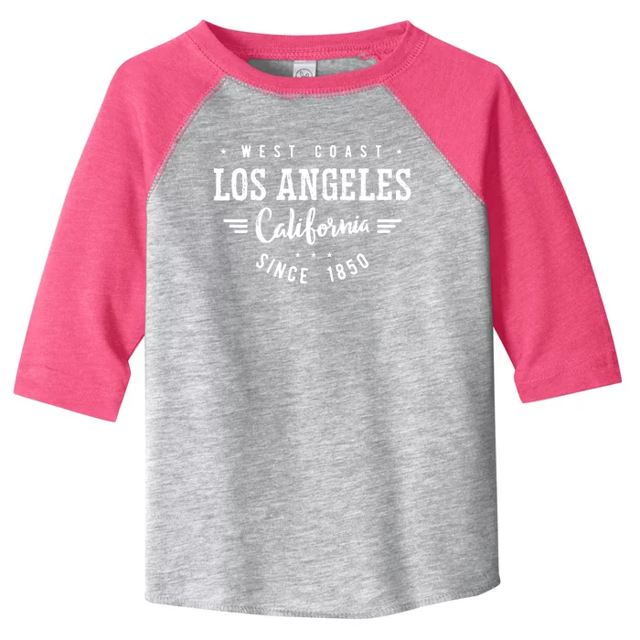 West Coast Los Angeles California Since 1850 Toddler Fine Jersey T-Shirt