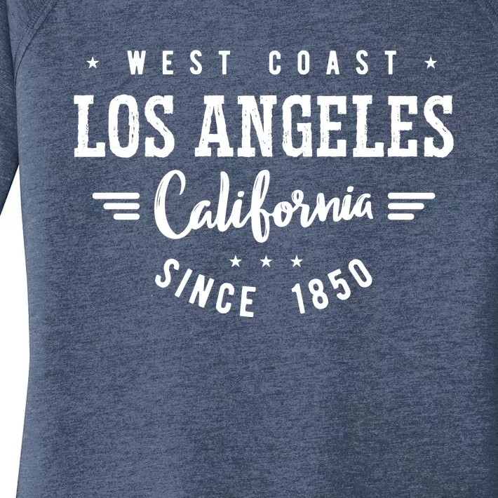 West Coast Los Angeles California Since 1850 Women's Perfect Tri Tunic Long Sleeve Shirt