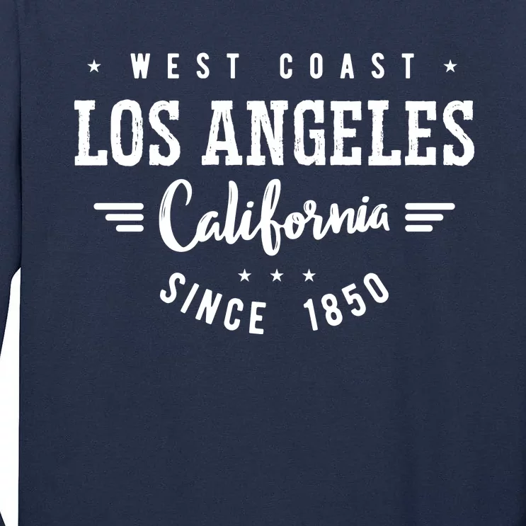 West Coast Los Angeles California Since 1850 Tall Long Sleeve T-Shirt