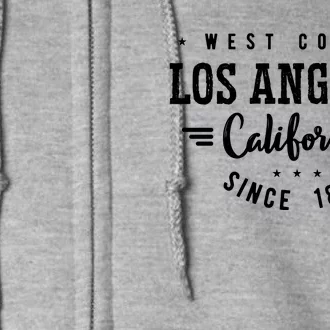 West Coast Los Angeles California Since 1850 Full Zip Hoodie