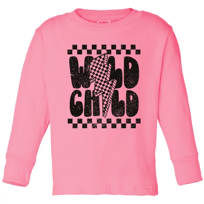 Wild Child Lightning Bolt Toddler Long Sleeve Shirt