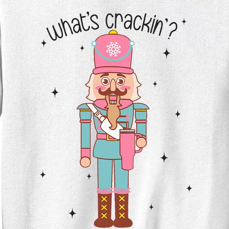 Whats Crackin Merry Christmas Nutcracker Xmas Bougie Sweatshirt