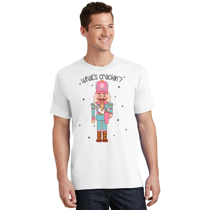 Whats Crackin Merry Christmas Nutcracker Xmas Bougie T-Shirt