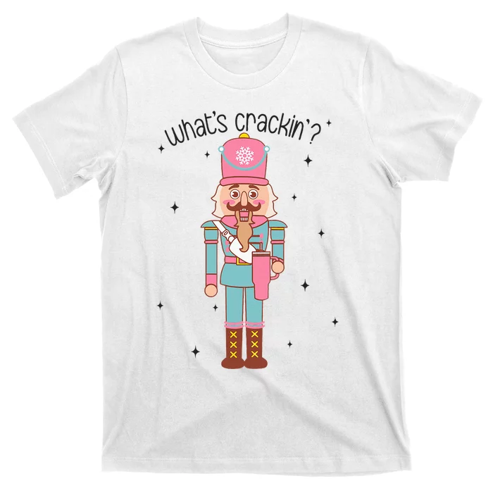 Whats Crackin Merry Christmas Nutcracker Xmas Bougie T-Shirt