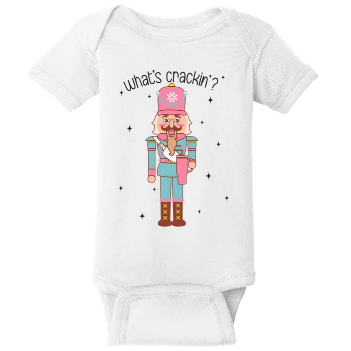 Whats Crackin Merry Christmas Nutcracker Xmas Bougie Baby Bodysuit