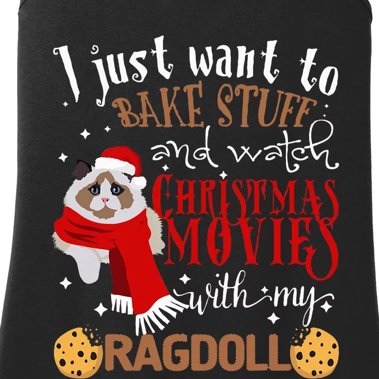 Watch Christmas Movies With My Ragdoll Cat Lover Ladies Essential Tank