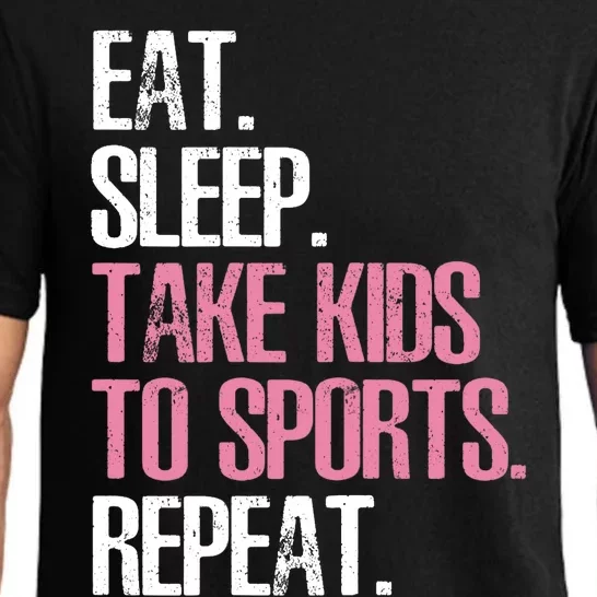 Wo Cute Mother's Day Gift Eat Sleep Take To Sports Repeat Pajama Set