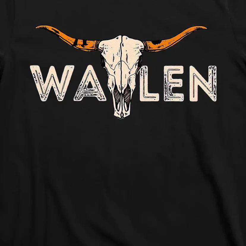 Western Country Music Girl Bull Skull T-Shirt