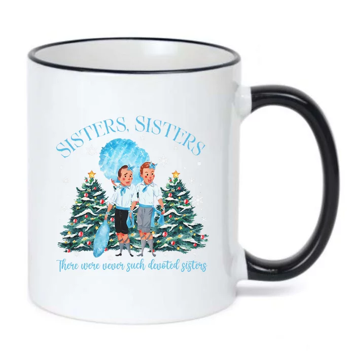 White Christmas Movie 1954 Sisters Pajamas Xmas Snow Holiday Gift Black Color Changing Mug