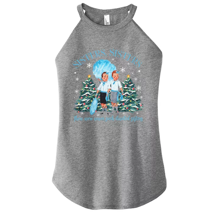 White Christmas Movie 1954 Sisters Pajamas Xmas Snow Holiday Gift Women’s Perfect Tri Rocker Tank