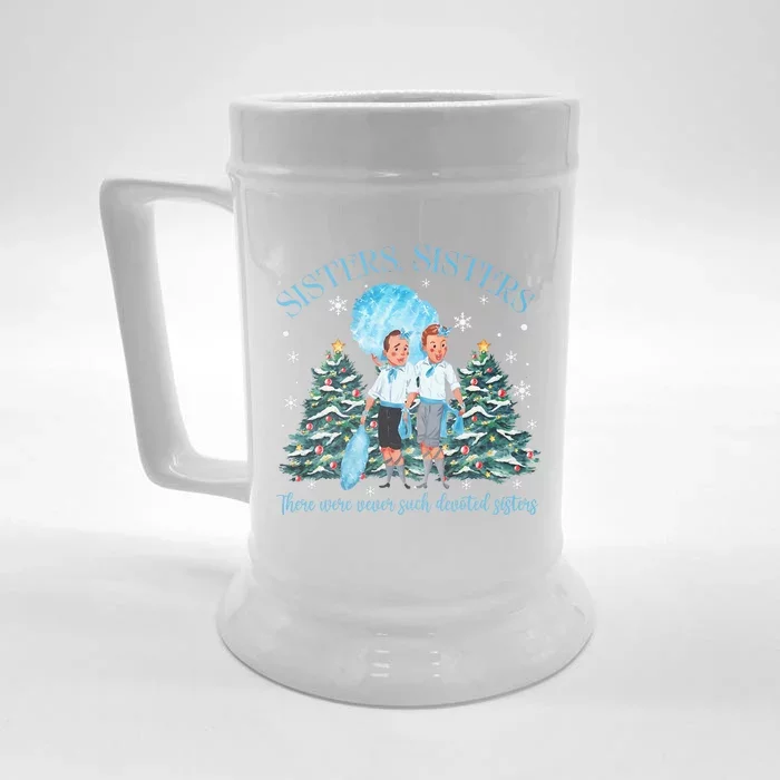 White Christmas Movie 1954 Sisters Pajamas Xmas Snow Holiday Gift Front & Back Beer Stein