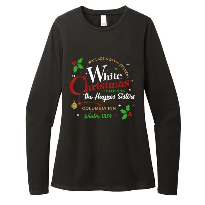 White Christmas Movie 1954 Xmas Song Haynes Sisters Xmas Womens CVC Long Sleeve Shirt