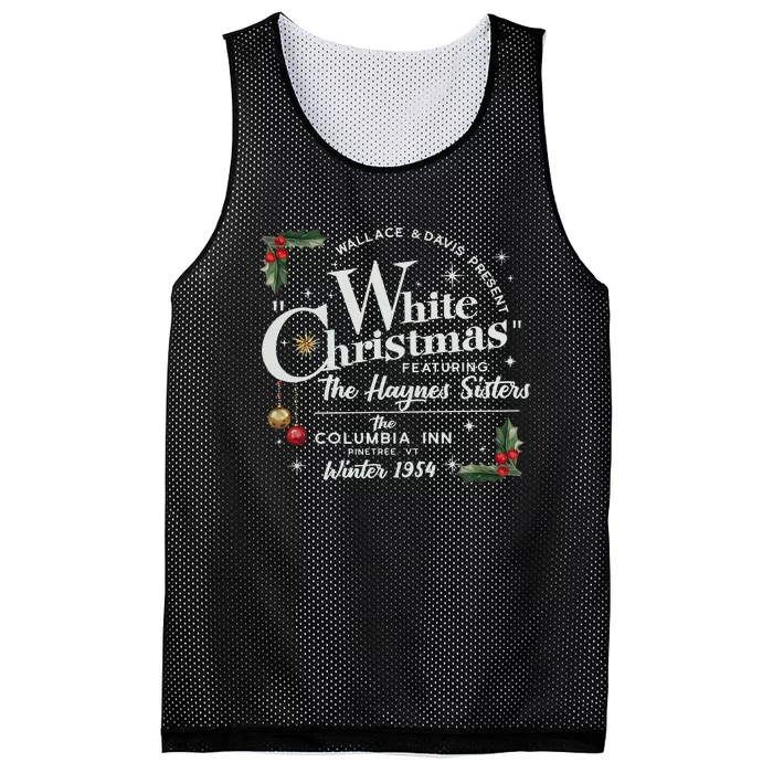 White Christmas Movie 1954 Xmas Song Haynes Sisters Xmas Mesh Reversible Basketball Jersey Tank