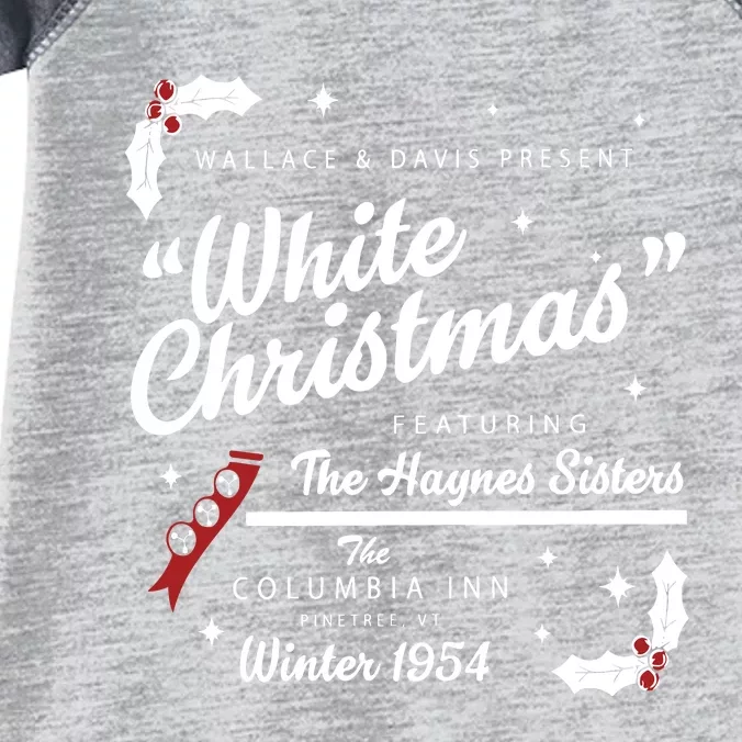 White Christmas Movie 1954 Xmas Song Haynes Sisters Xmas Infant Baby Jersey Bodysuit