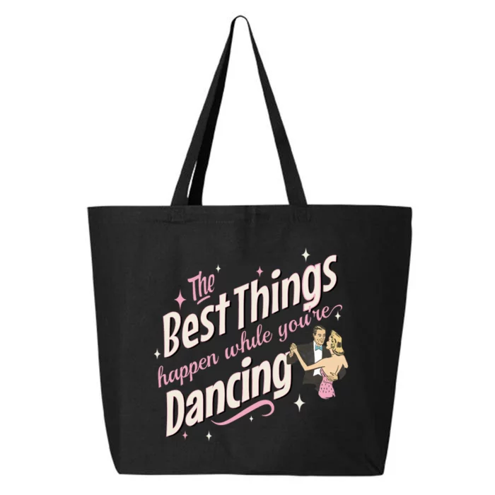 White Christmas Movie The Best Things Happen While YouRe Dancing 25L Jumbo Tote