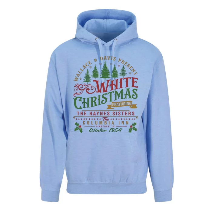 White Christmas Movie 1954 Xmas Song Haynes Sisters Xmas Unisex Surf Hoodie