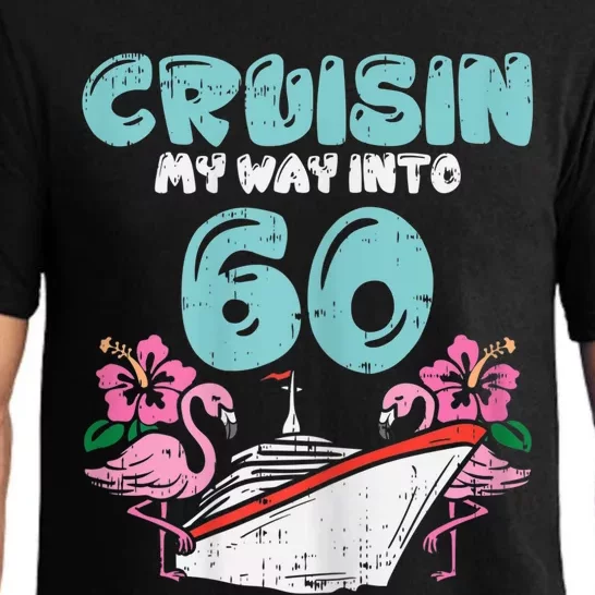 WoM.e.ns Cruisin My Way Into 60 60th Birthday Cruise Vacation Gift Pajama Set