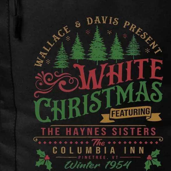 White Christmas Movie 1954 Xmas Song Haynes Sisters Xmas Daily Commute Backpack