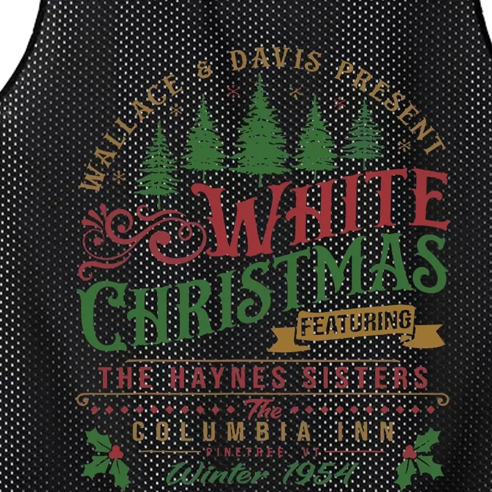 White Christmas Movie 1954 Xmas Song Haynes Sisters Xmas Mesh Reversible Basketball Jersey Tank