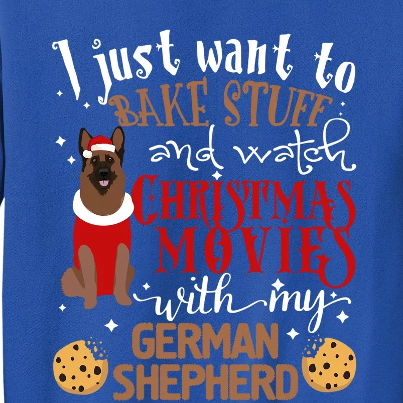 Watch Christmas Movies With My Ger Shepherd Dog Lover Funny Gift Sweatshirt