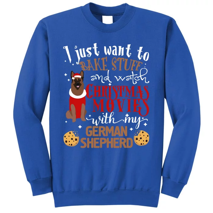 Watch Christmas Movies With My Ger Shepherd Dog Lover Funny Gift Sweatshirt