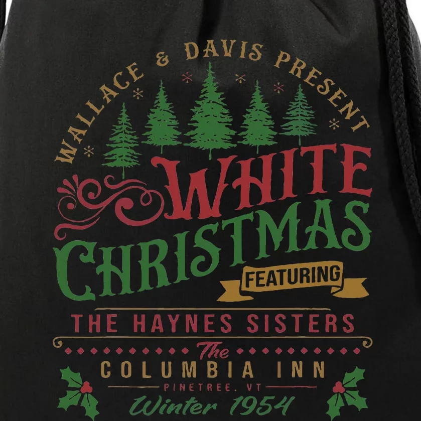 White Christmas Movie 1954 Xmas Song Haynes Sisters Xmas Drawstring Bag