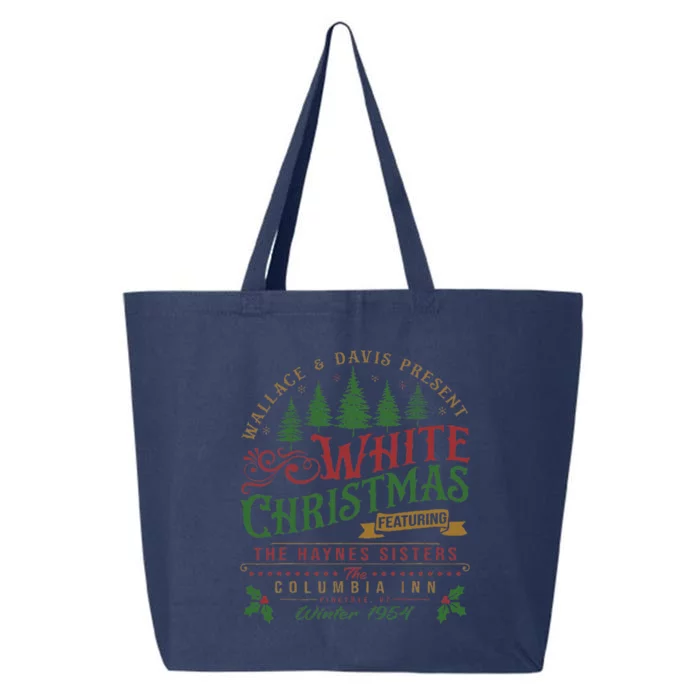 White Christmas Movie 1954 Xmas Song Haynes Sisters Xmas 25L Jumbo Tote