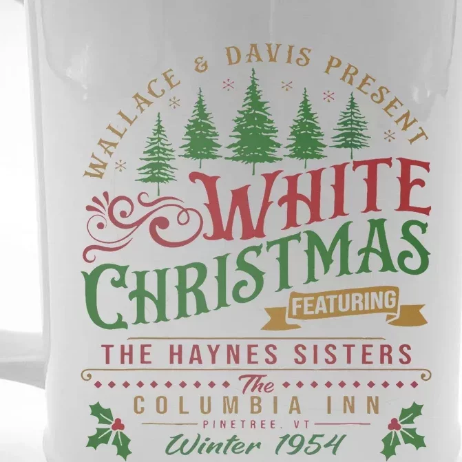 White Christmas Movie 1954 Xmas Song Haynes Sisters Xmas Front & Back Beer Stein