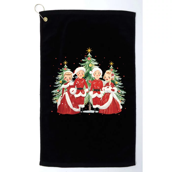 White Christmas Movie 1954 Xmas Song Holiday Pajamas Retro Platinum Collection Golf Towel