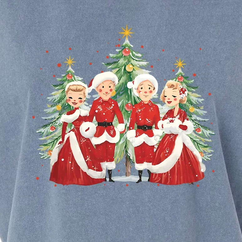 White Christmas Movie 1954 Xmas Song Holiday Pajamas Retro Garment-Dyed Women's Muscle Tee