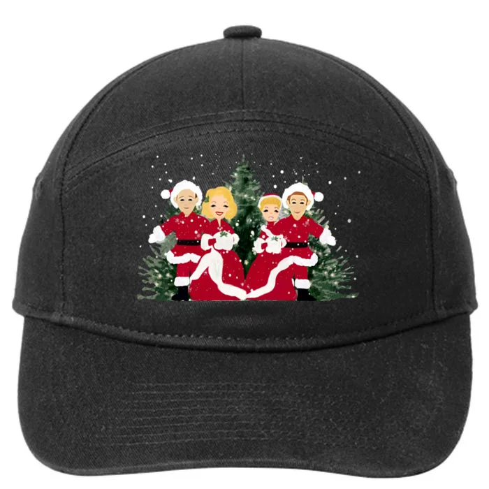 White Christmas Movie 1954 Xmas Song Holiday Pajamas Retro 7-Panel Snapback Hat