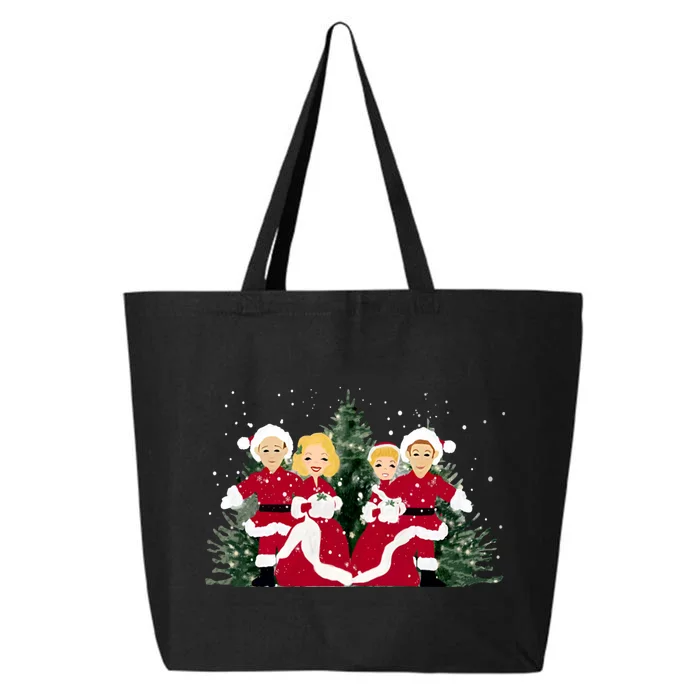 White Christmas Movie 1954 Xmas Song Holiday Pajamas Retro 25L Jumbo Tote