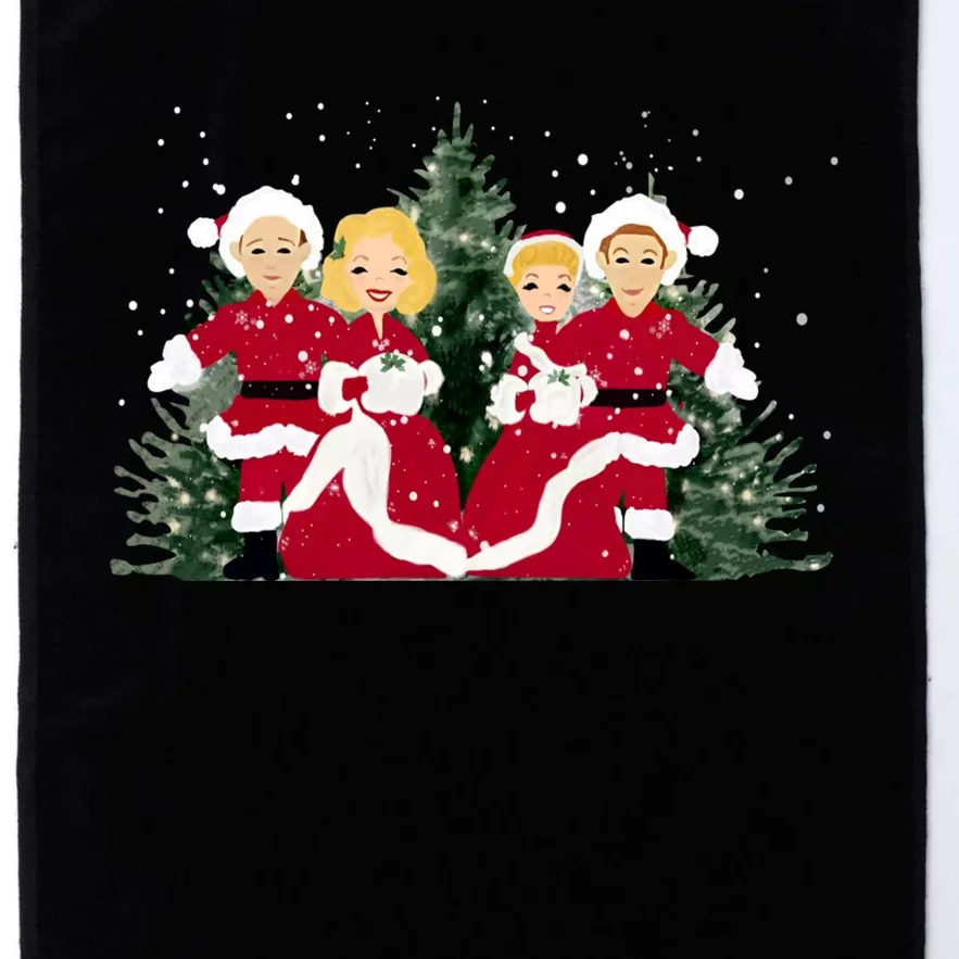 White Christmas Movie 1954 Xmas Song Holiday Pajamas Retro Platinum Collection Golf Towel