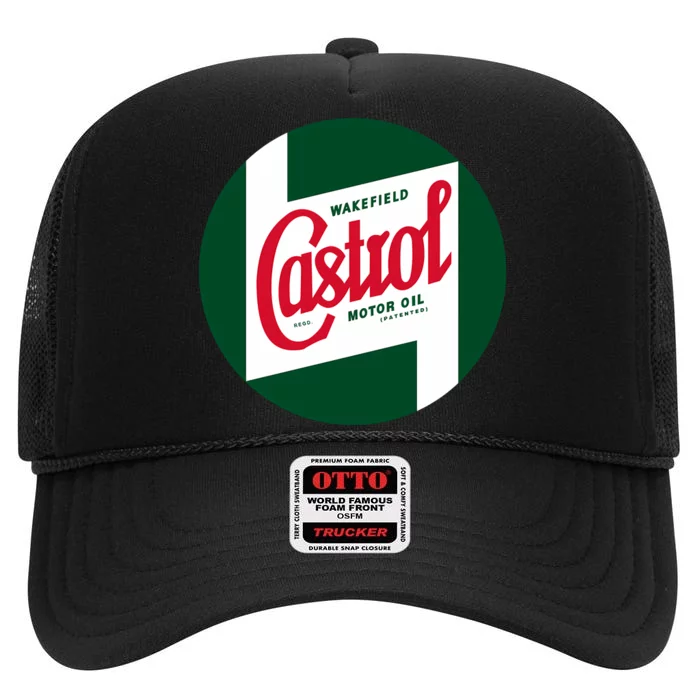 Wakefield Castrol Motor Oil High Crown Mesh Trucker Hat