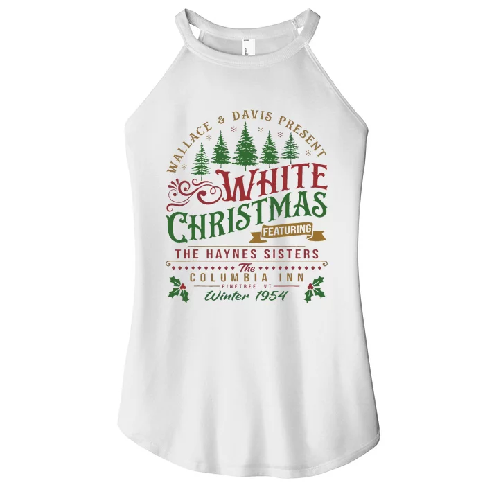 White Christmas Movie 1954 Xmas Song Haynes Sisters Xmas Women’s Perfect Tri Rocker Tank