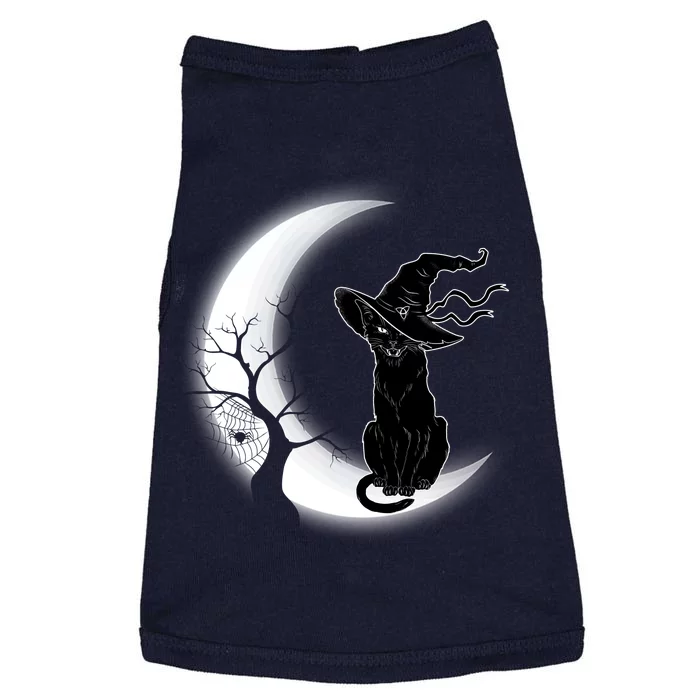 Witch Cat Moon Halloween Doggie Tank