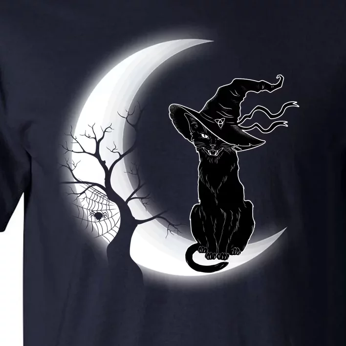 Witch Cat Moon Halloween Tall T-Shirt